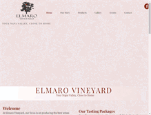 Tablet Screenshot of elmarovineyard.com